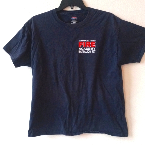 Hanes Other - Hanes Alan Hancock Fire Navy Short Sleeve Large